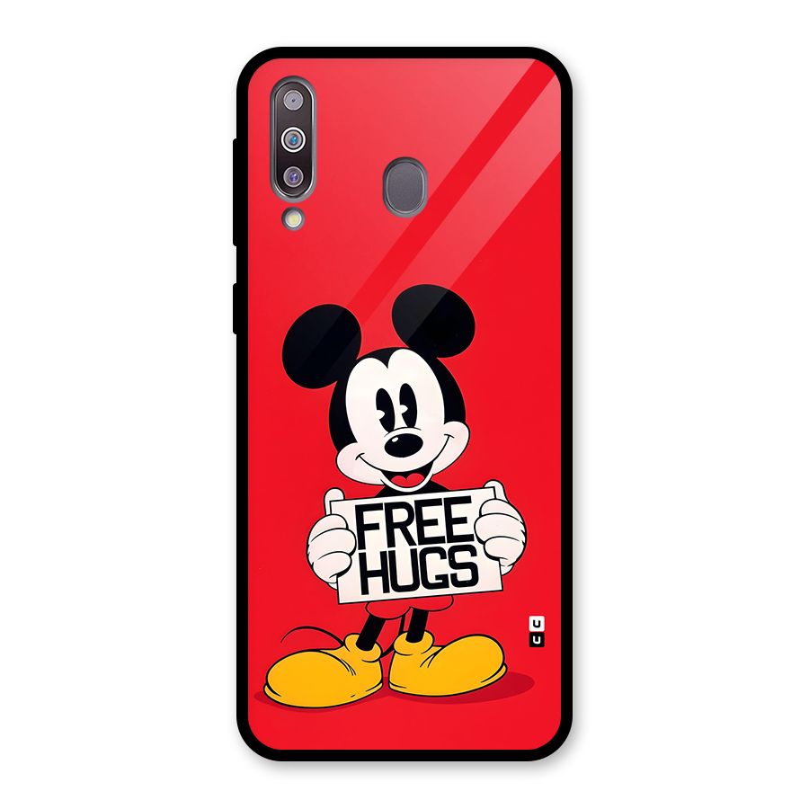 Free Hugs Glass Back Case for Galaxy M30