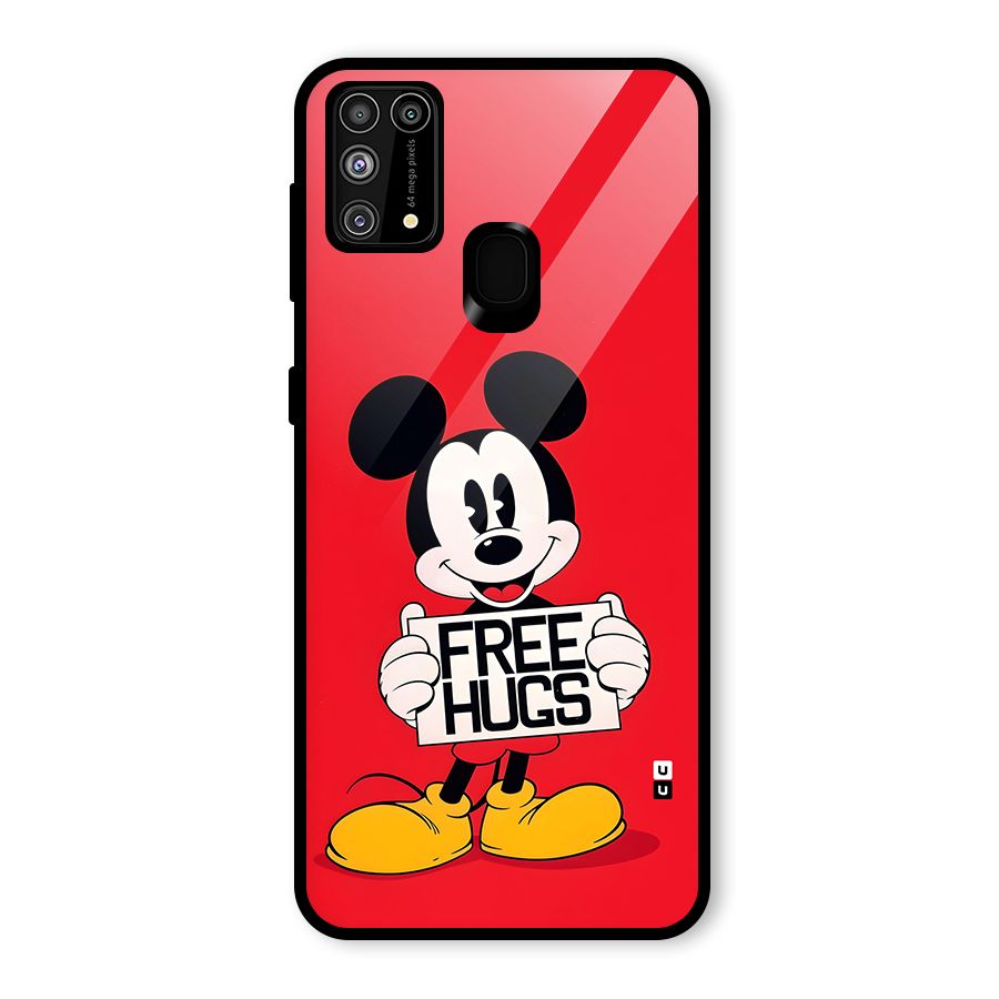Free Hugs Glass Back Case for Galaxy M31