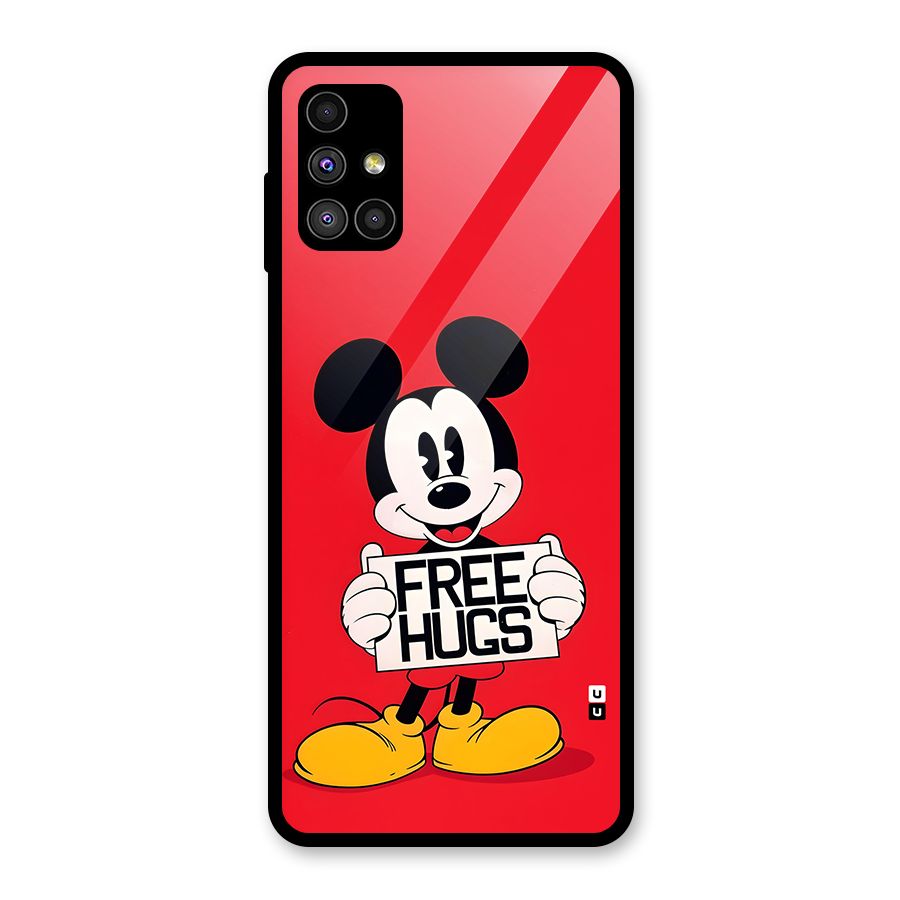 Free Hugs Glass Back Case for Galaxy M51