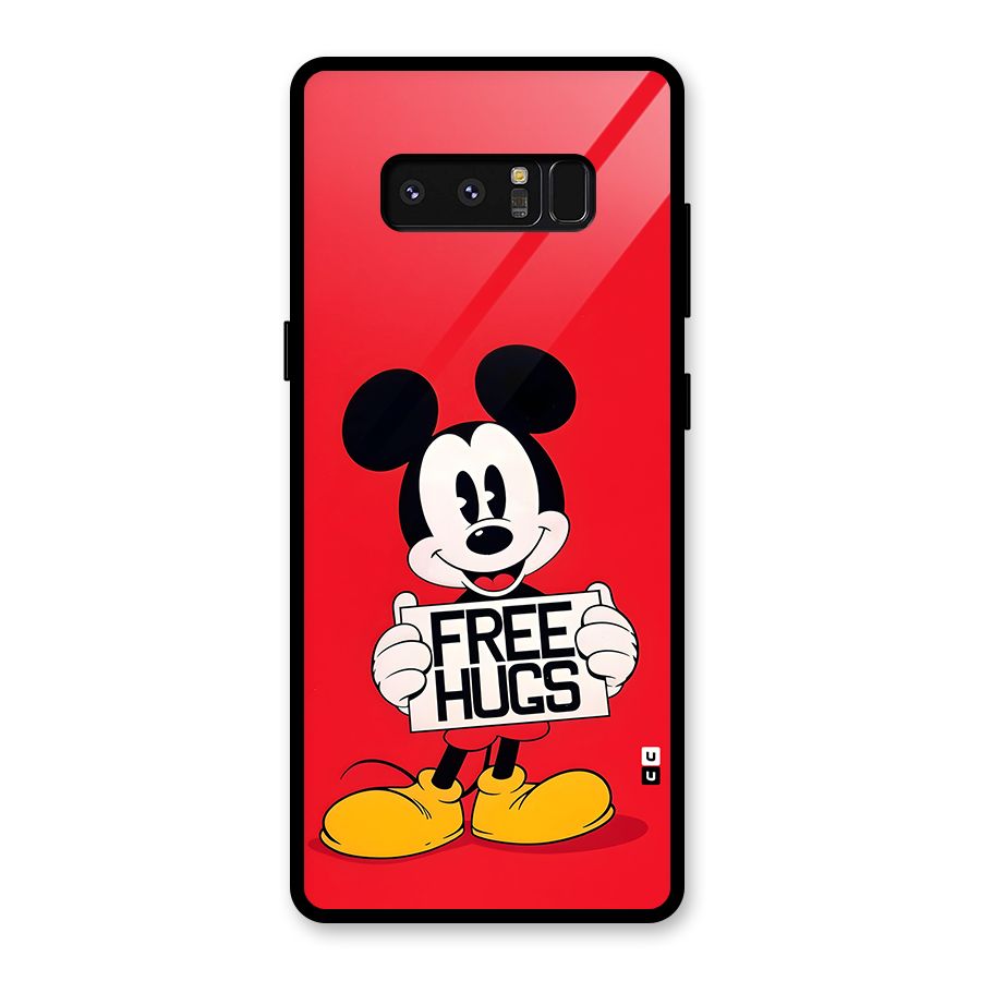 Free Hugs Glass Back Case for Galaxy Note 8