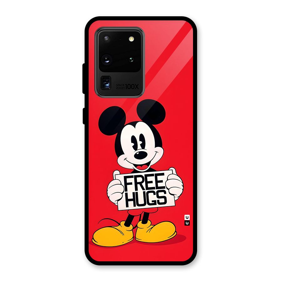 Free Hugs Glass Back Case for Galaxy S20 Ultra