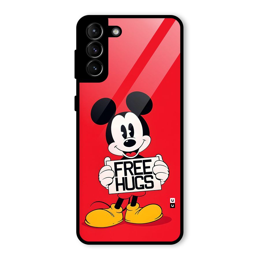 Free Hugs Glass Back Case for Galaxy S21 Plus