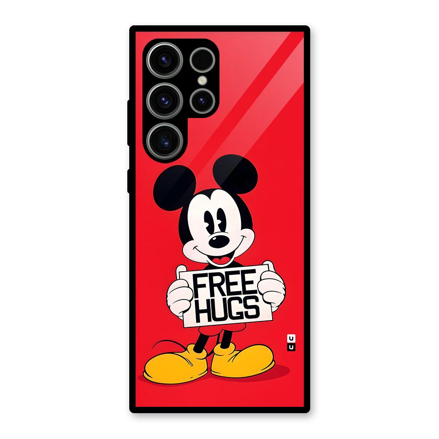 Free Hugs Glass Back Case for Galaxy S23 Ultra