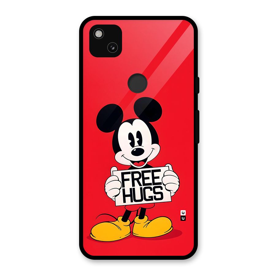 Free Hugs Glass Back Case for Google Pixel 4a