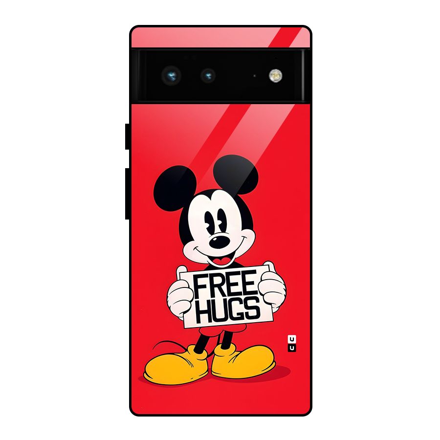 Free Hugs Glass Back Case for Google Pixel 6
