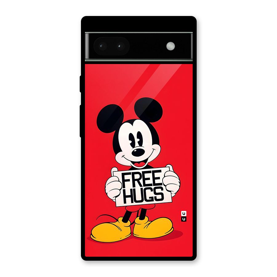 Free Hugs Glass Back Case for Google Pixel 6a
