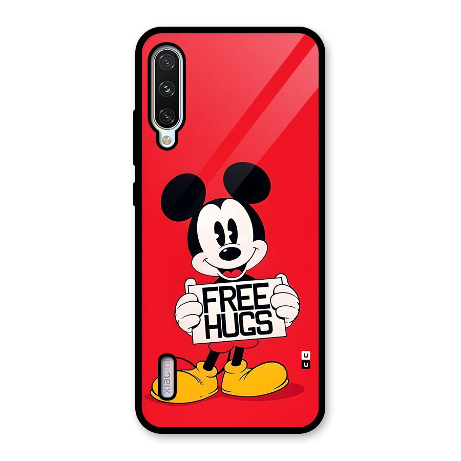 Free Hugs Glass Back Case for Mi A3