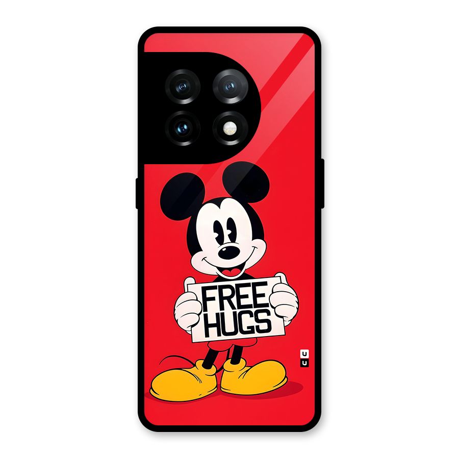 Free Hugs Glass Back Case for OnePlus 11