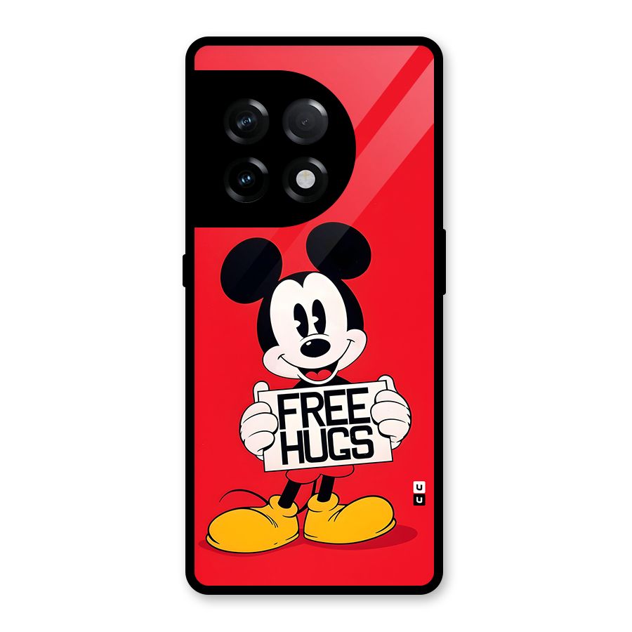 Free Hugs Glass Back Case for OnePlus 11R