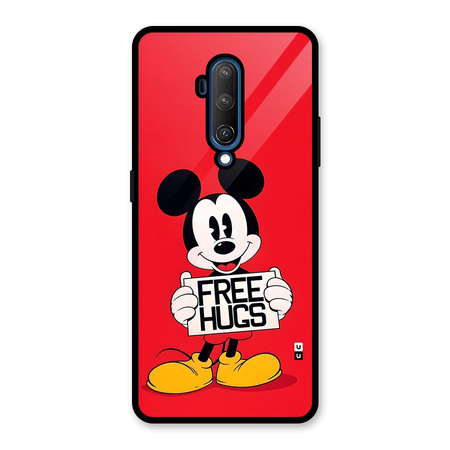 Free Hugs Glass Back Case for OnePlus 7T Pro