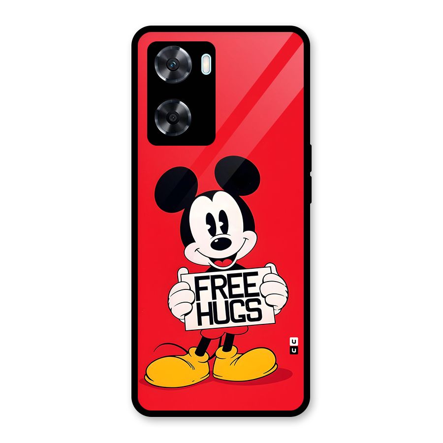 Free Hugs Glass Back Case for Oppo A77