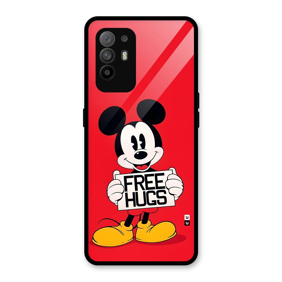 Free Hugs Glass Back Case for Oppo F19 Pro Plus 5G