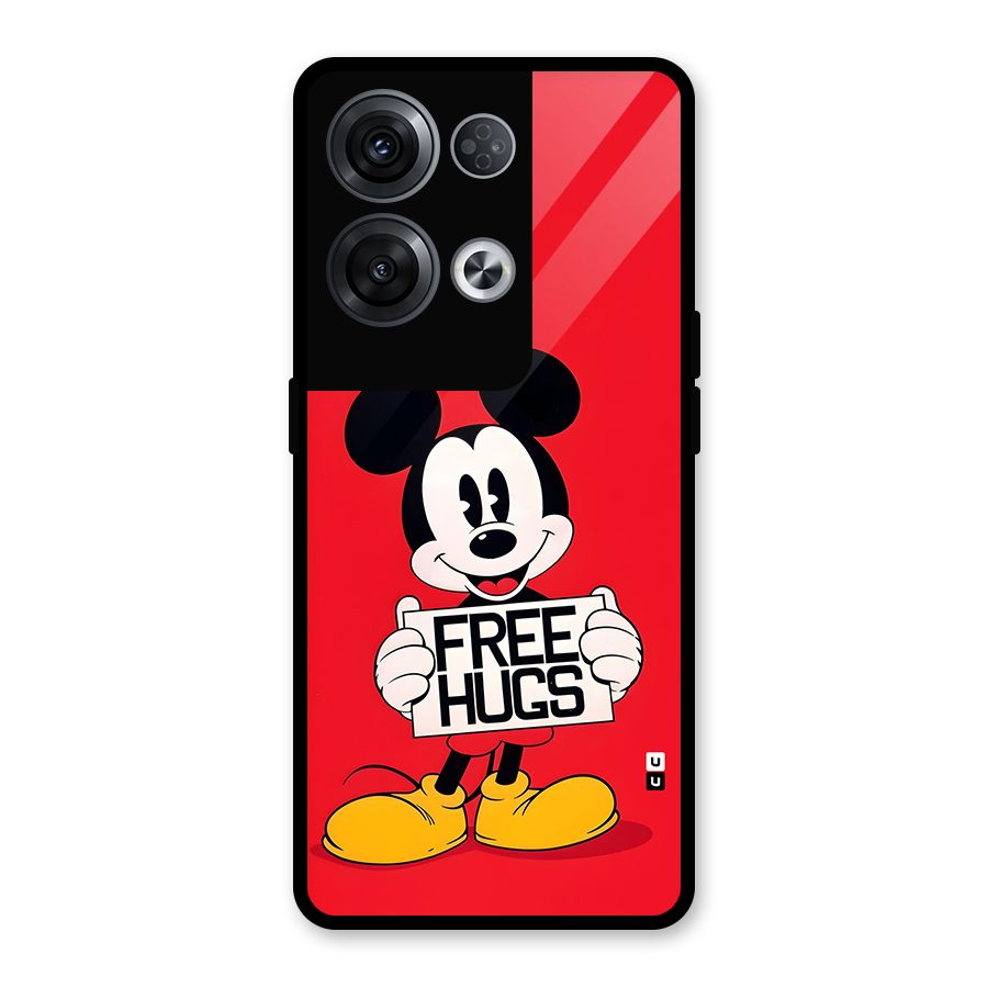 Free Hugs Glass Back Case for Oppo Reno8 Pro 5G