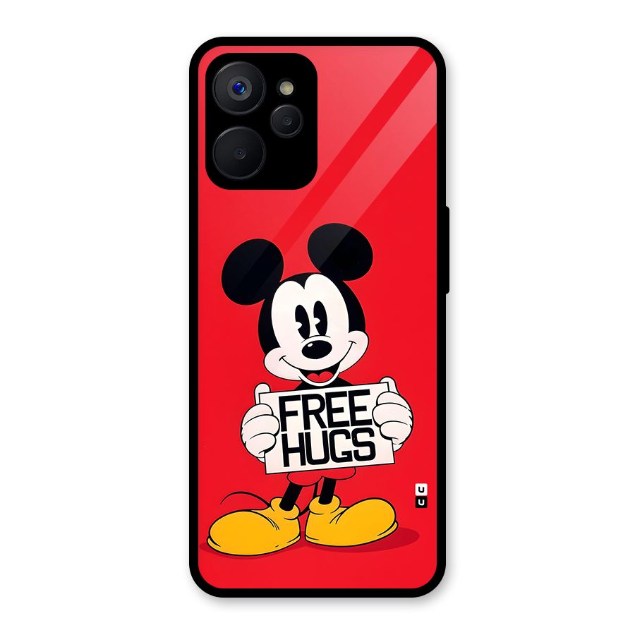 Free Hugs Glass Back Case for Realme 9i 5G