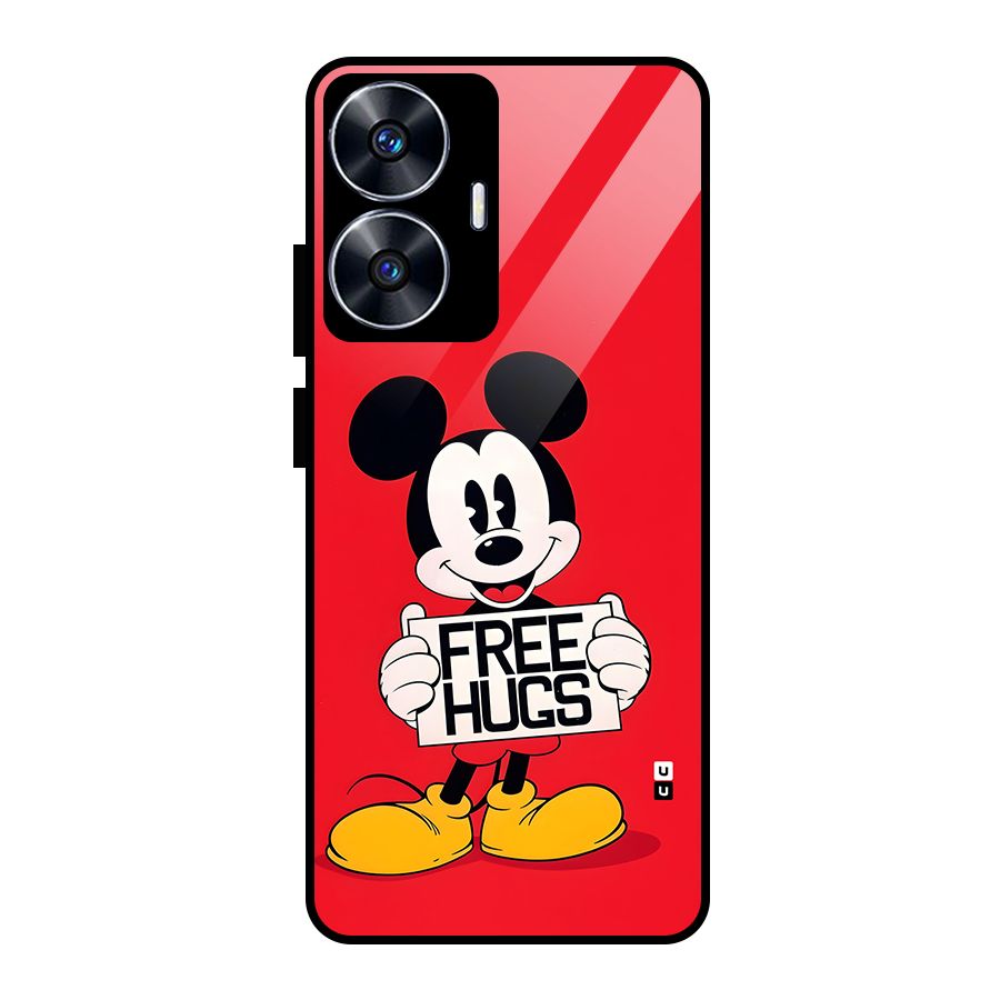 Free Hugs Glass Back Case for Realme Narzo N55
