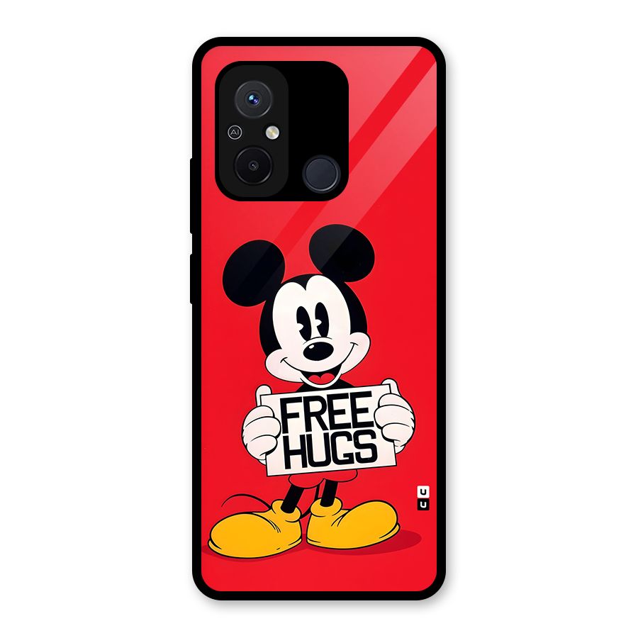 Free Hugs Glass Back Case for Redmi 12C