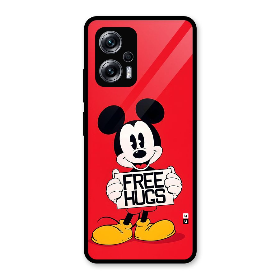 Free Hugs Glass Back Case for Redmi K50i