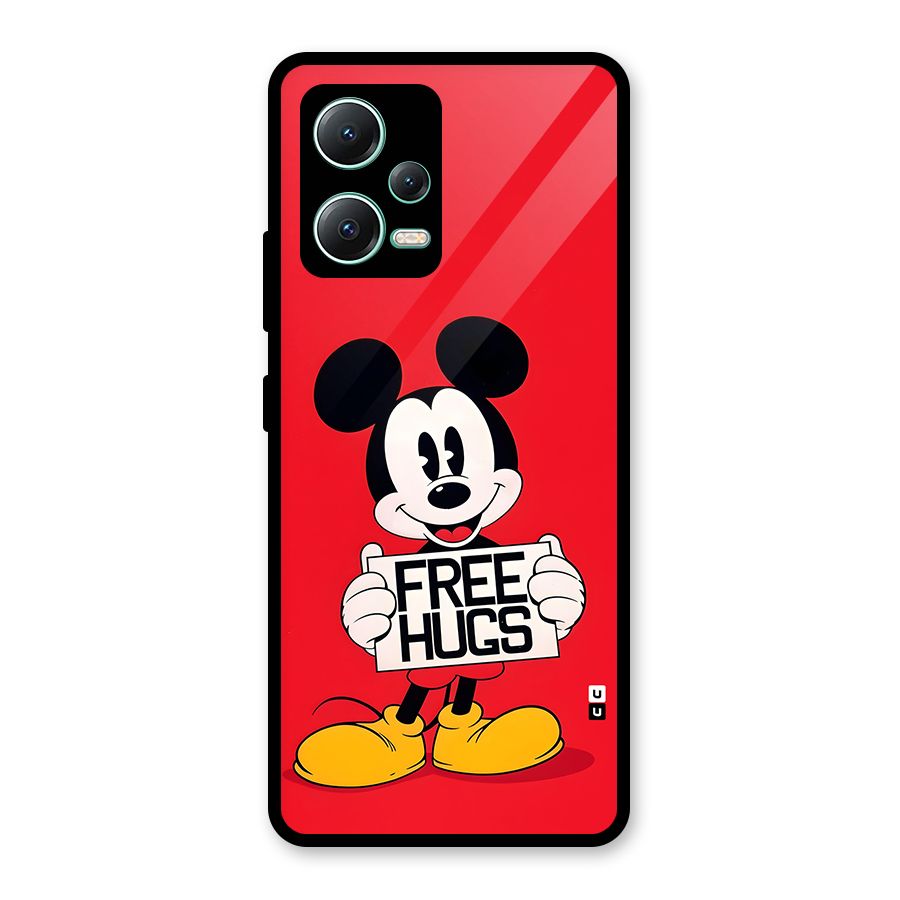 Free Hugs Glass Back Case for Redmi Note 12 5G
