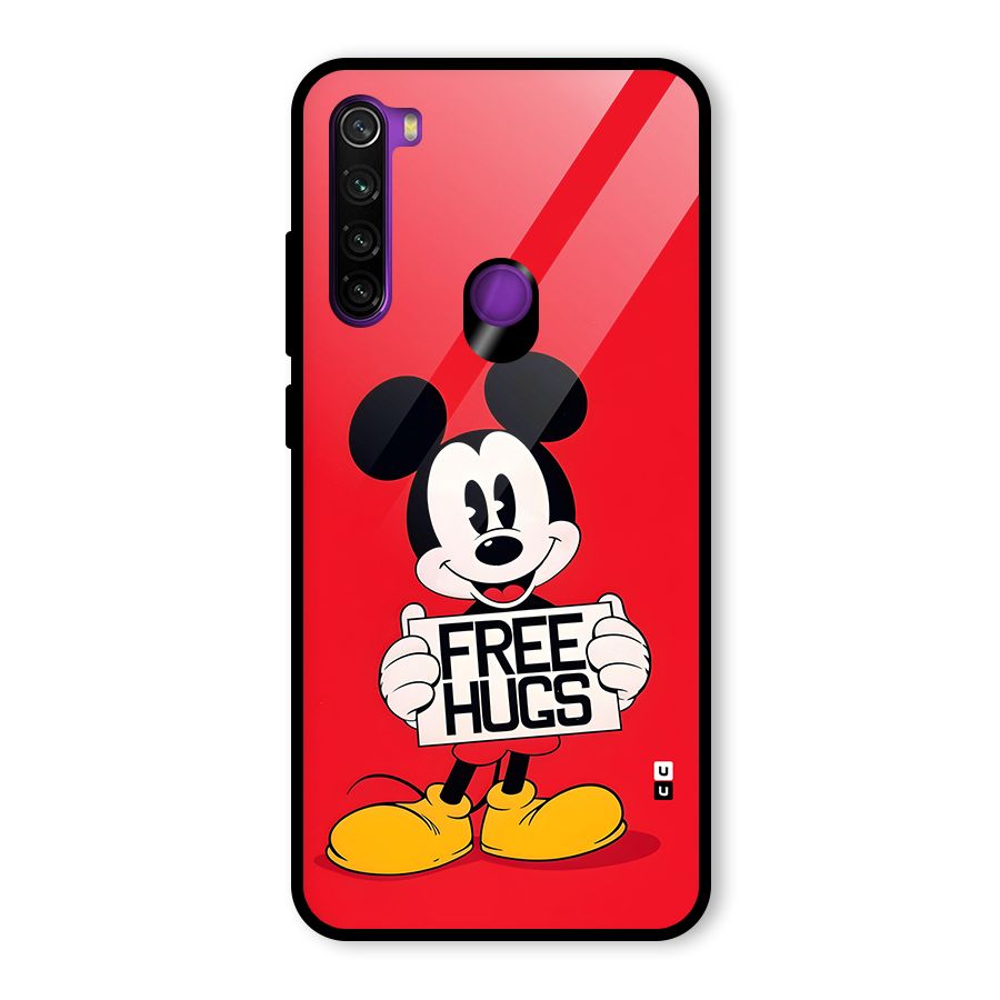 Free Hugs Glass Back Case for Redmi Note 8