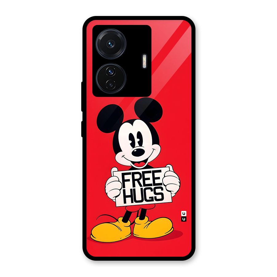 Free Hugs Glass Back Case for Vivo T1 Pro