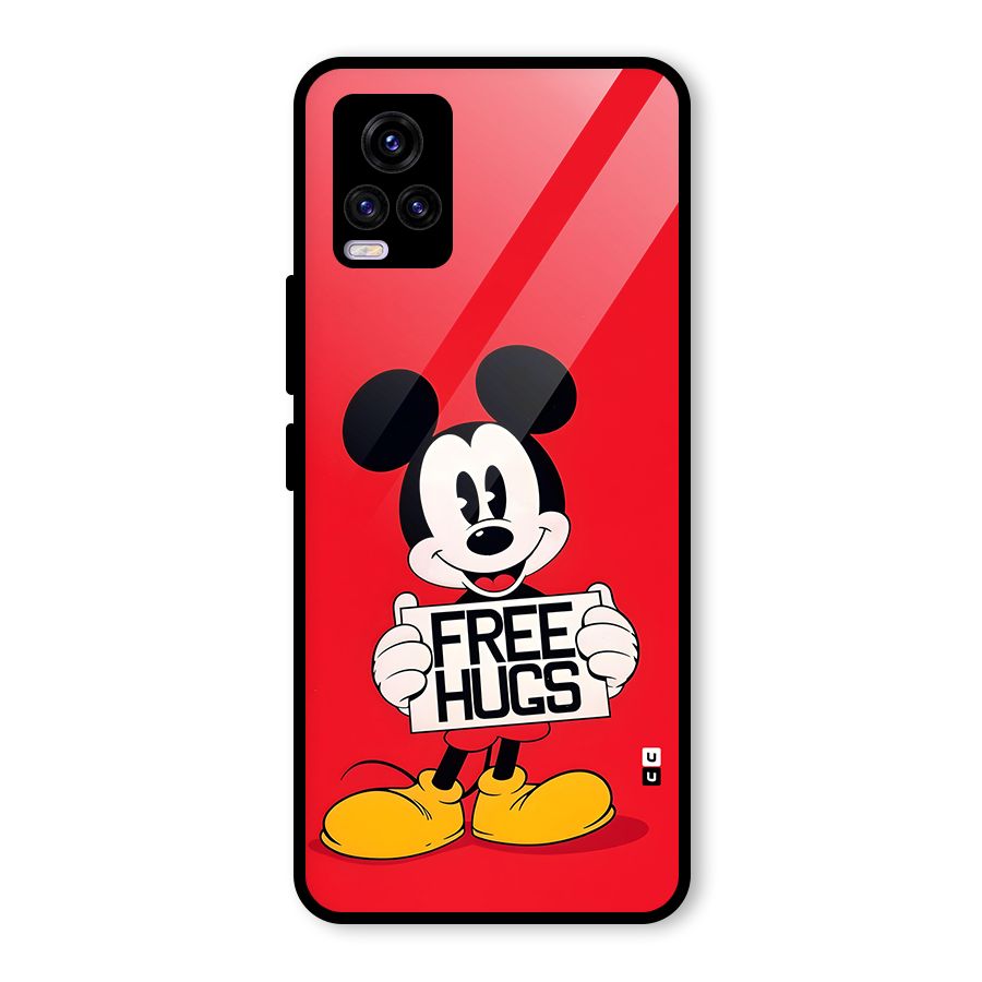 Free Hugs Glass Back Case for Vivo V20 2021