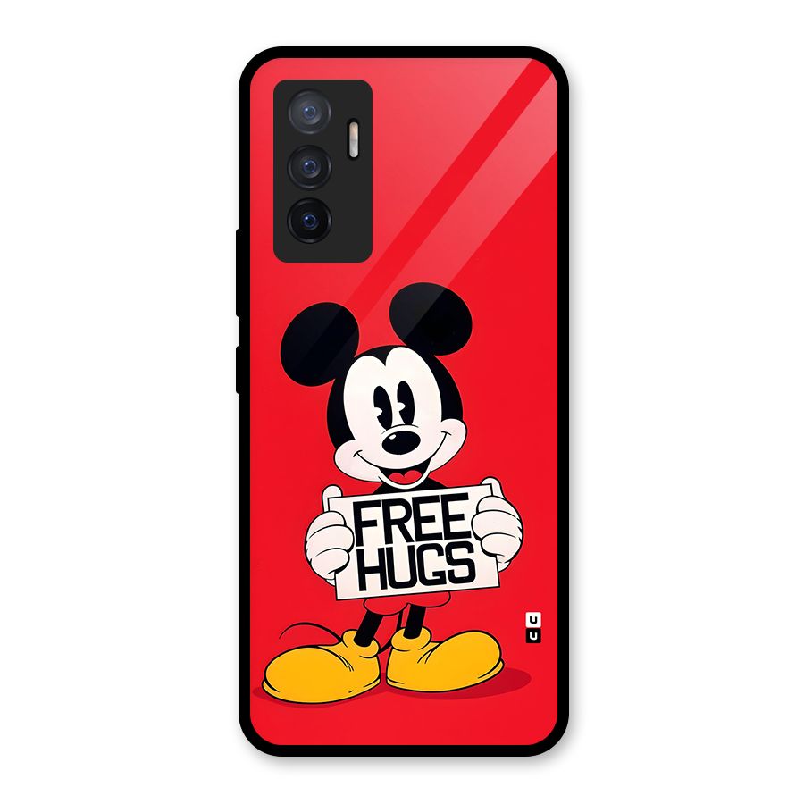 Free Hugs Glass Back Case for Vivo V23e