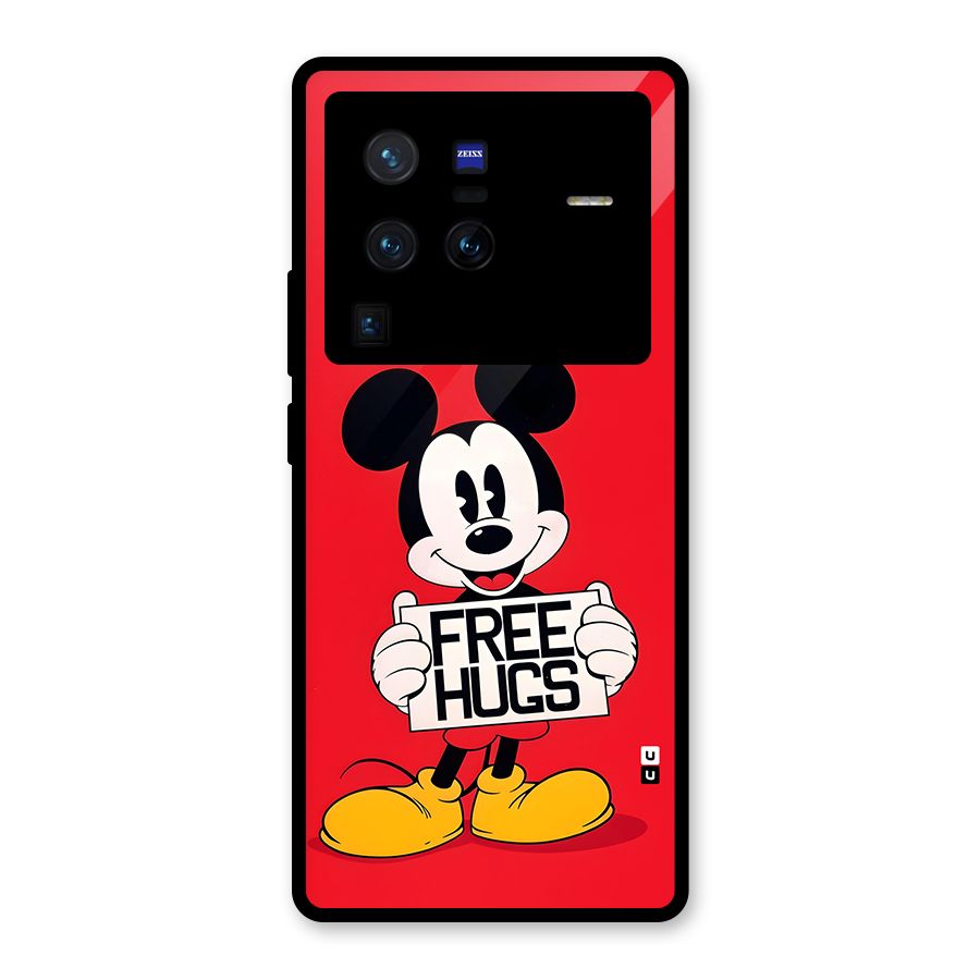 Free Hugs Glass Back Case for Vivo X80 Pro