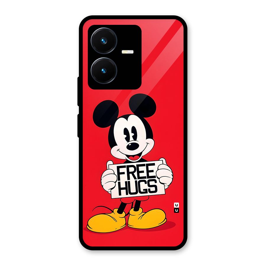 Free Hugs Glass Back Case for Vivo Y22