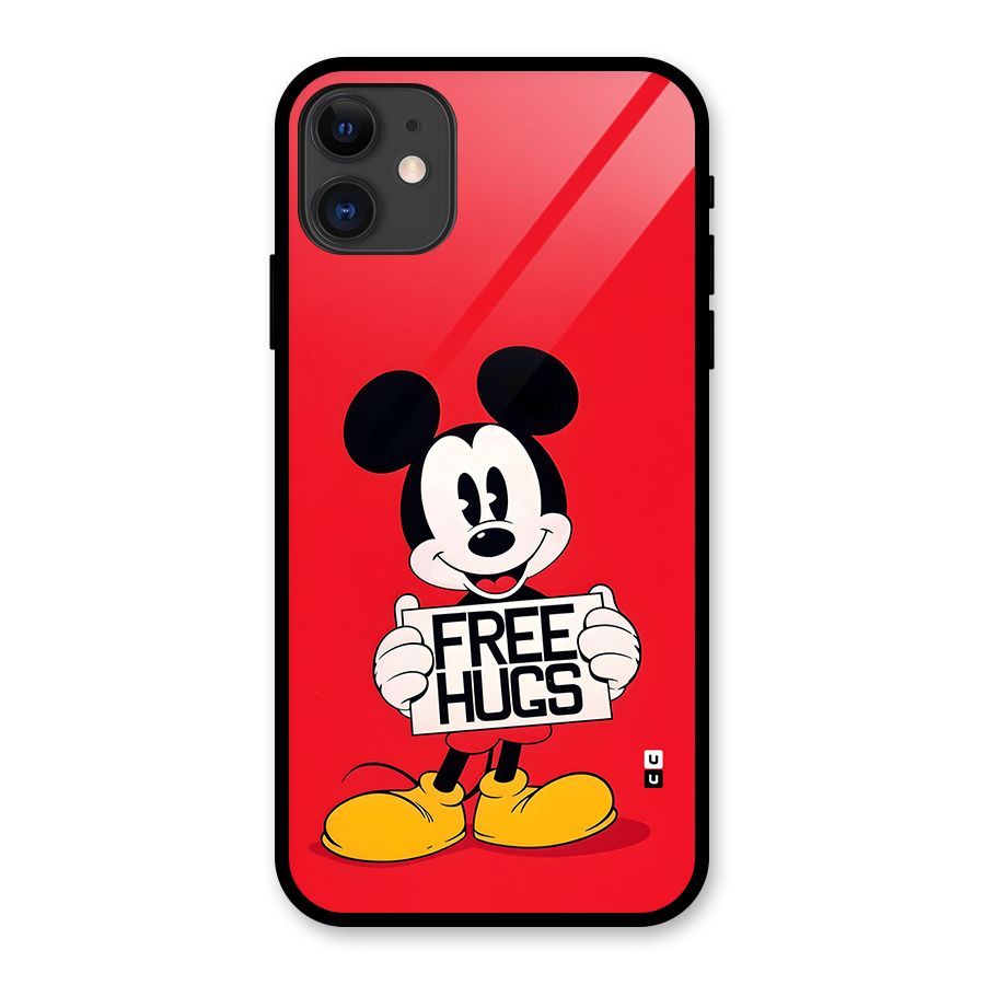 Free Hugs Glass Back Case for iPhone 11