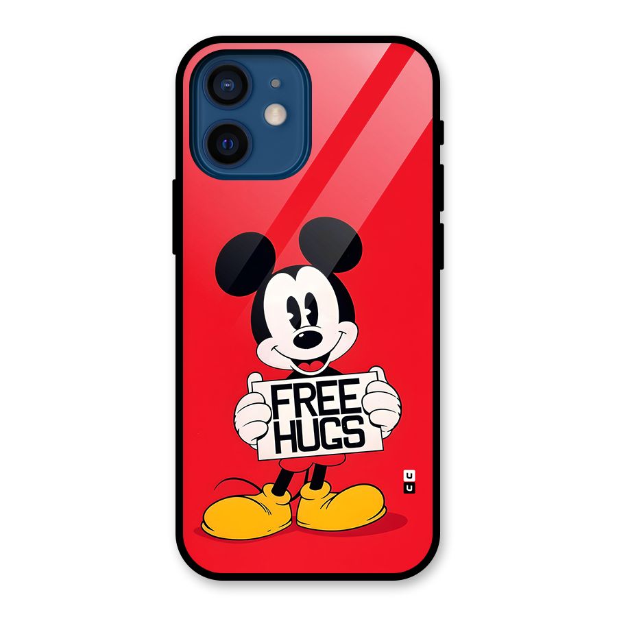 Free Hugs Glass Back Case for iPhone 12 Mini