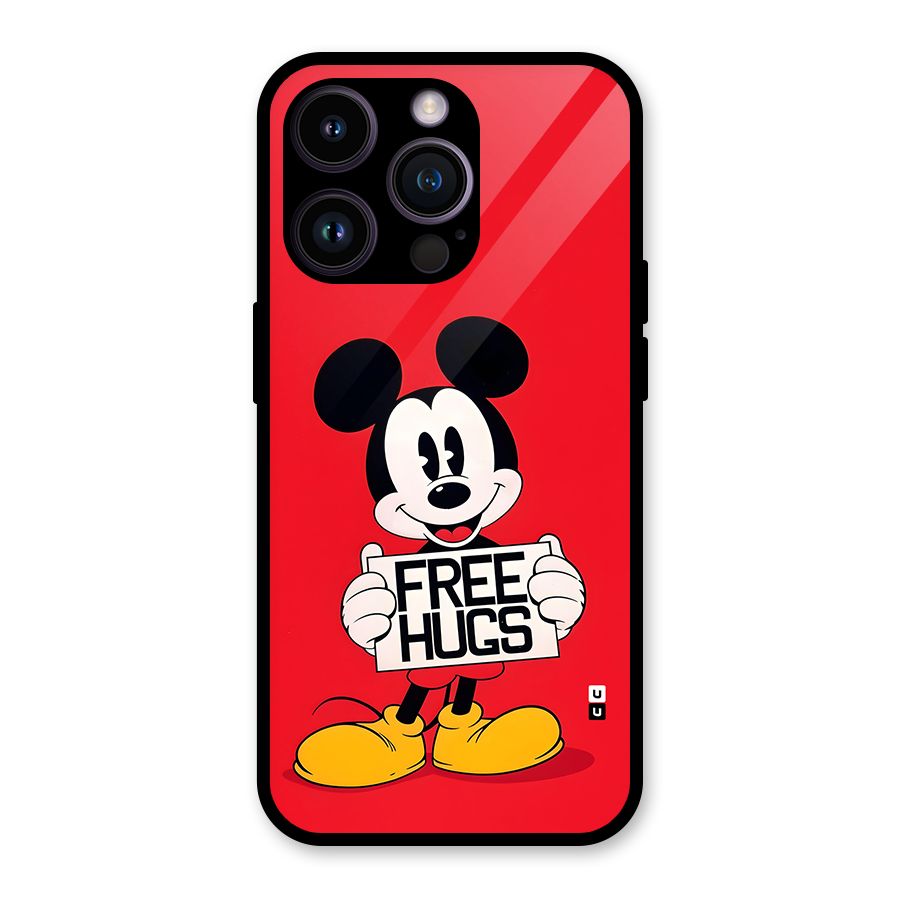 Free Hugs Glass Back Case for iPhone 14 Pro