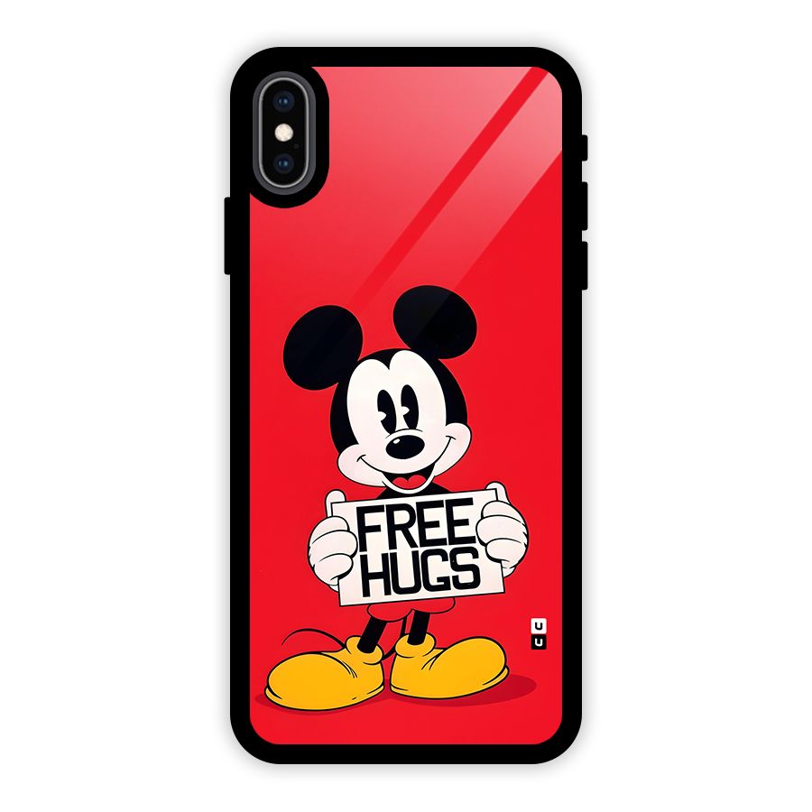Free Hugs Glass Back Case for iPhone XS Max