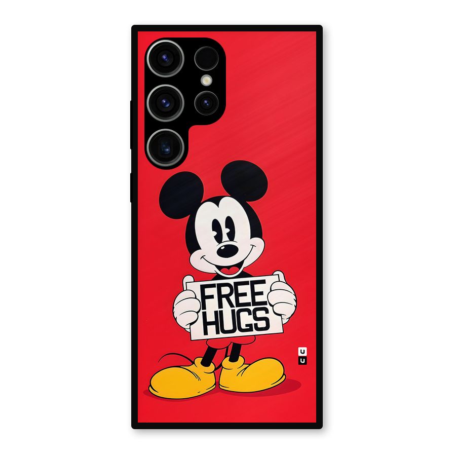 Free Hugs Metal Back Case for Galaxy S23 Ultra