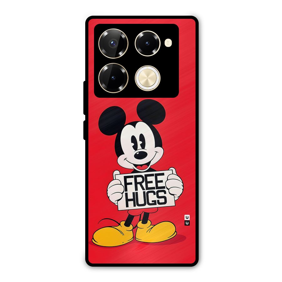 Free Hugs Metal Back Case for Infinix Note 40 Pro Plus