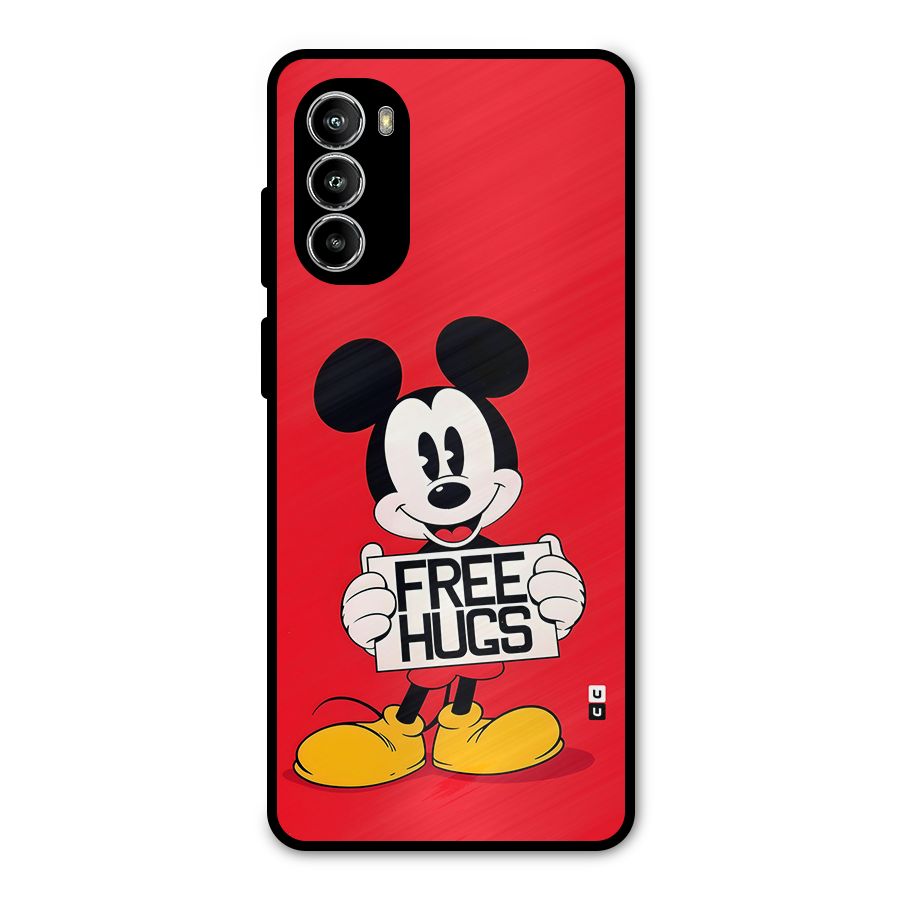 Free Hugs Metal Back Case for Moto G52