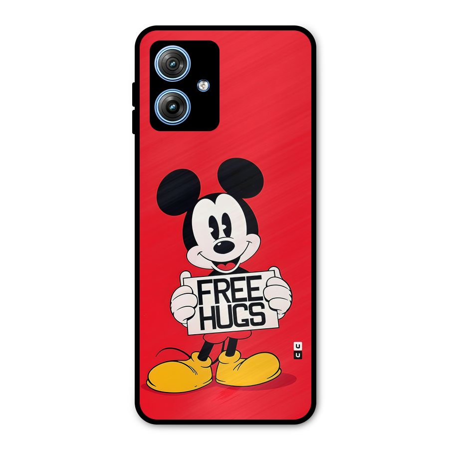 Free Hugs Metal Back Case for Moto G54