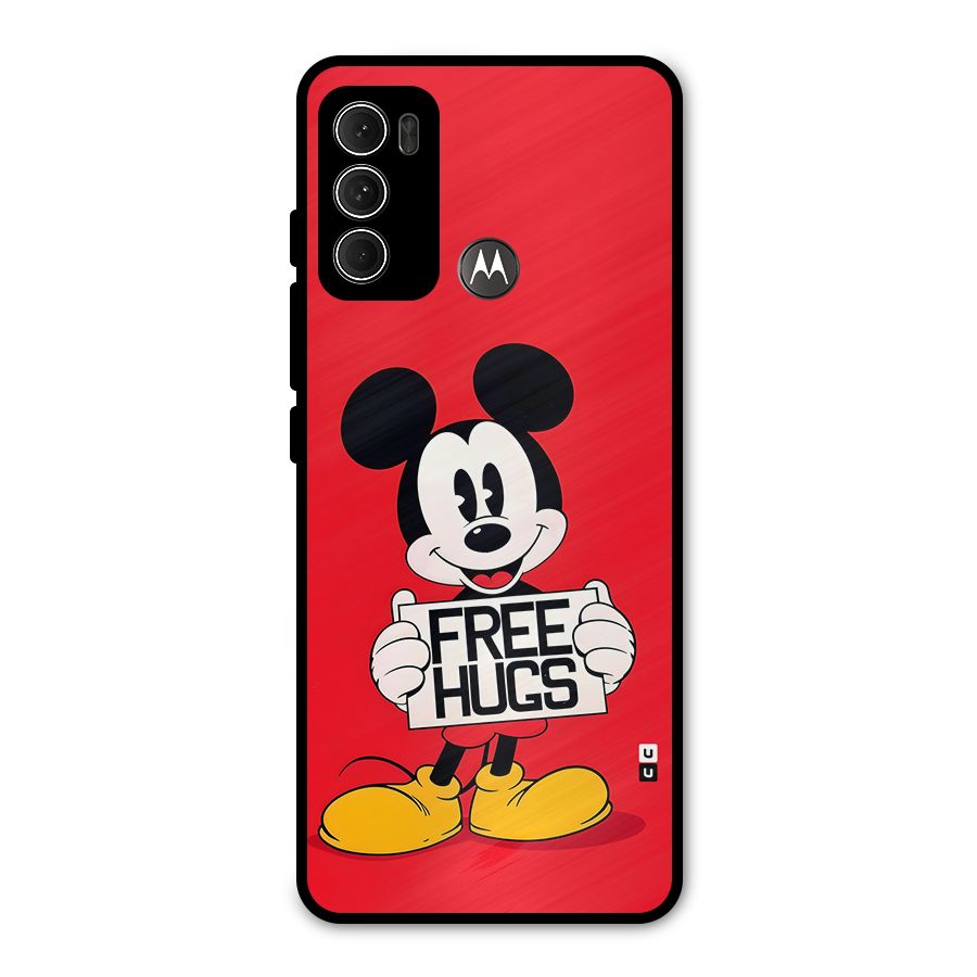 Free Hugs Metal Back Case for Moto G60
