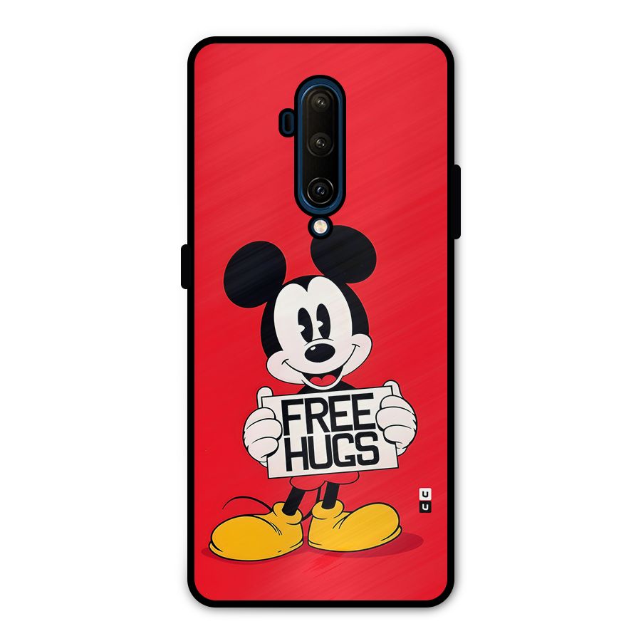 Free Hugs Metal Back Case for OnePlus 7T Pro