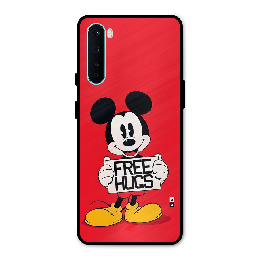 Free Hugs Metal Back Case for OnePlus Nord