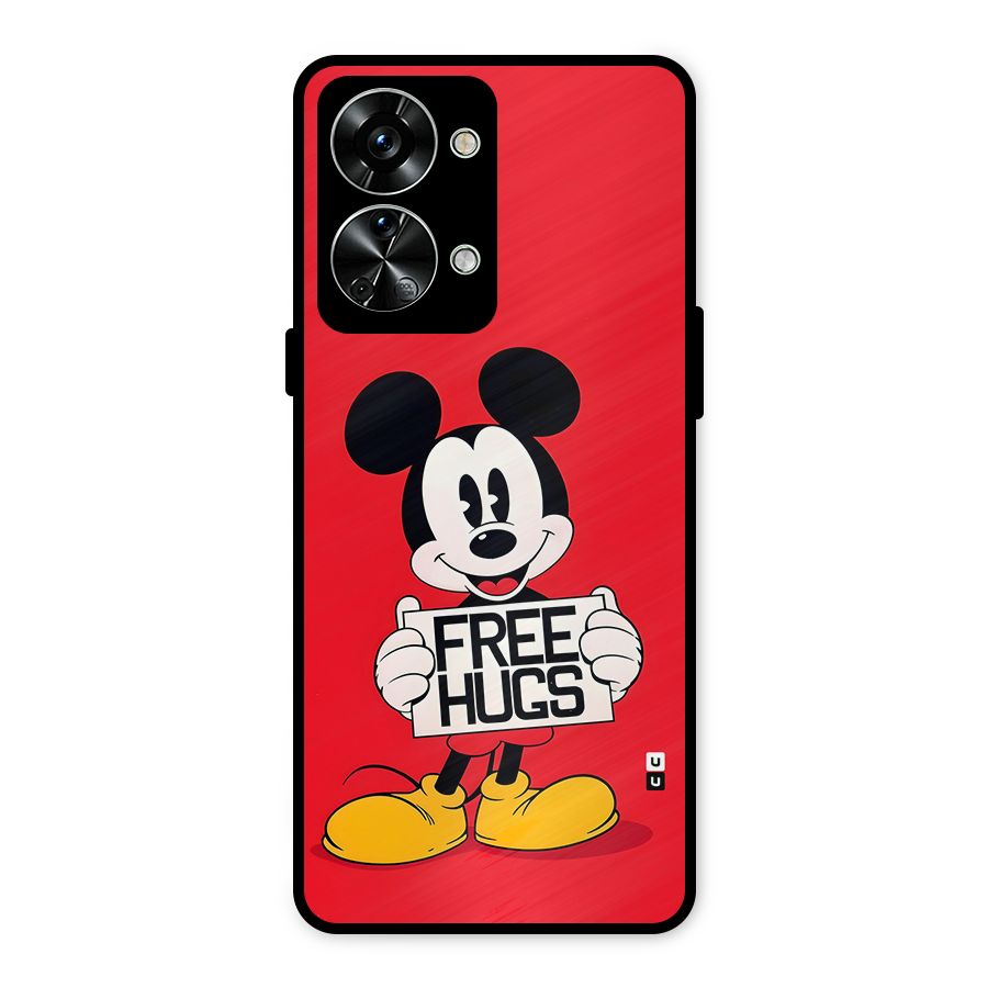 Free Hugs Metal Back Case for OnePlus Nord 2T