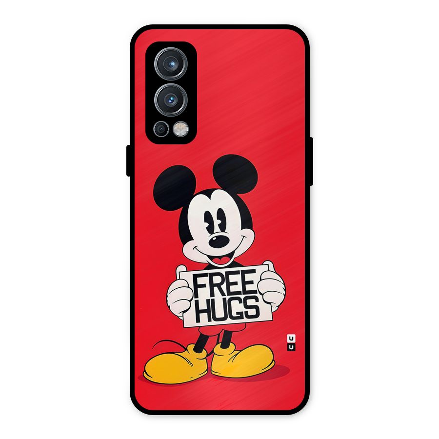 Free Hugs Metal Back Case for OnePlus Nord 2 5G