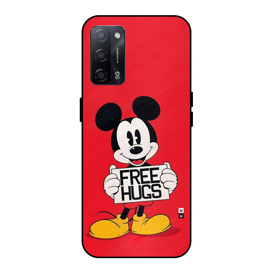 Free Hugs Metal Back Case for Oppo A53s 5G
