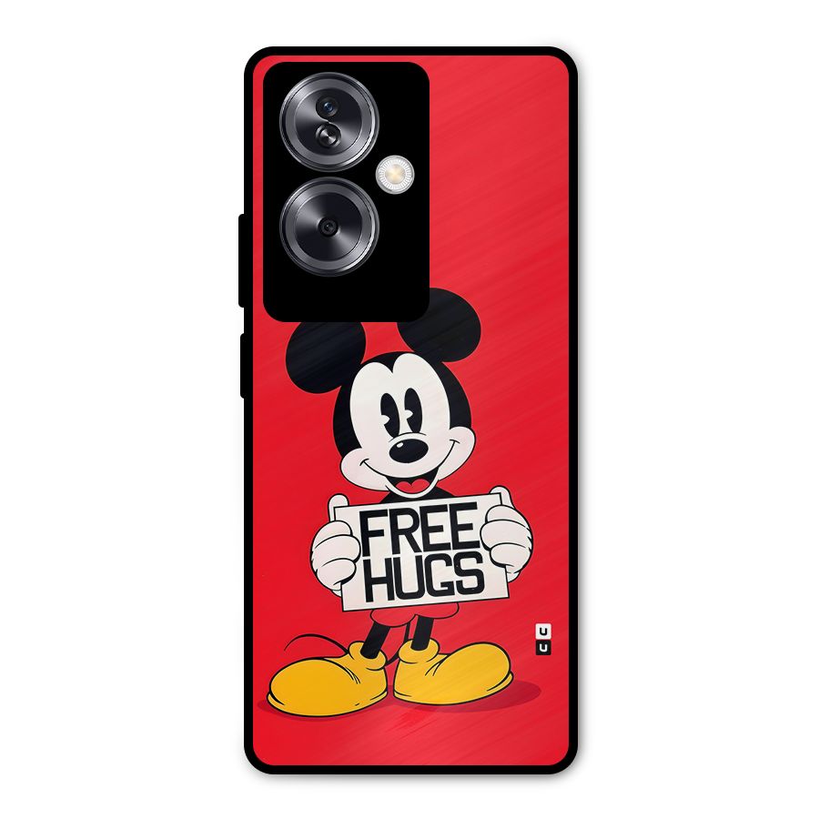Free Hugs Metal Back Case for Oppo A79 5G