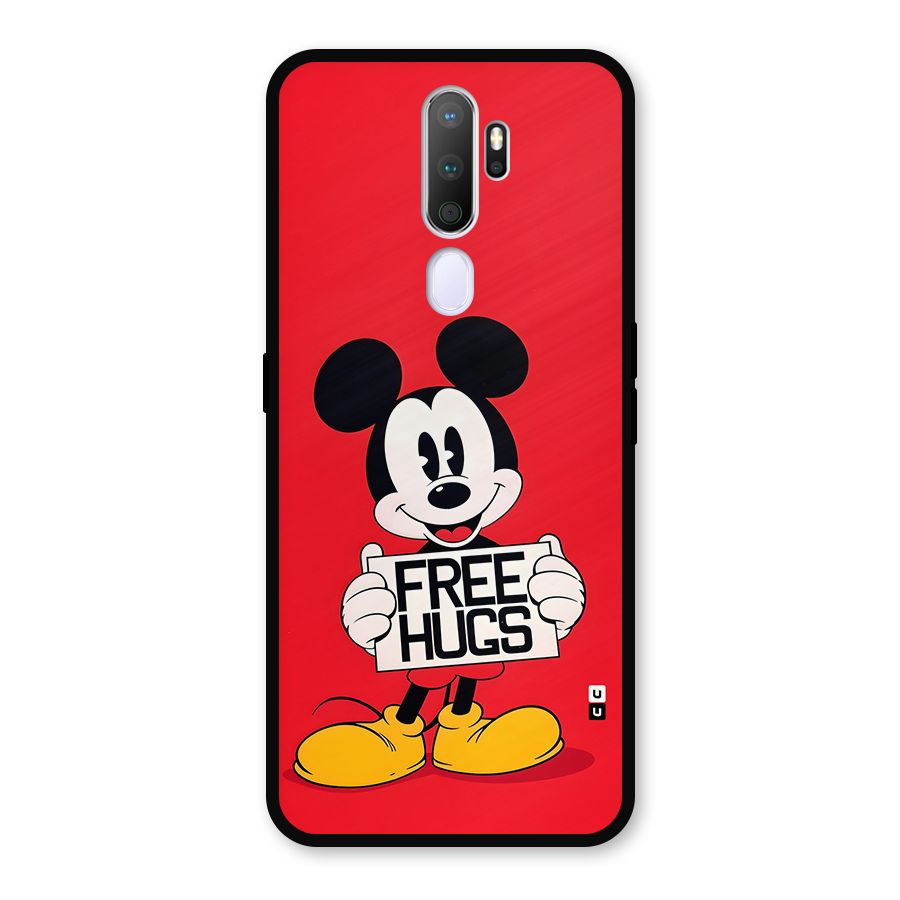Free Hugs Metal Back Case for Oppo A9 (2020)