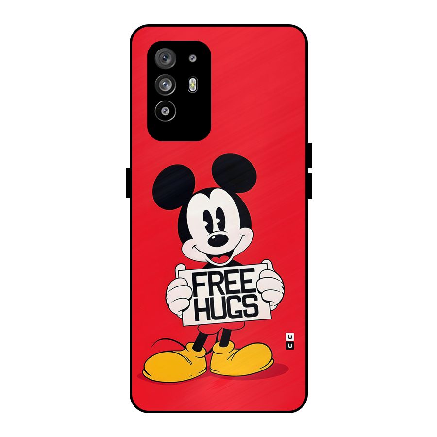 Free Hugs Metal Back Case for Oppo F19 Pro Plus 5G