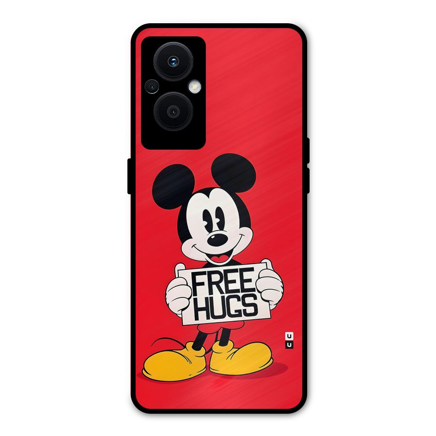 Free Hugs Metal Back Case for Oppo F21 Pro 5G