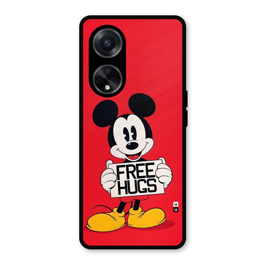 Free Hugs Metal Back Case for Oppo F23