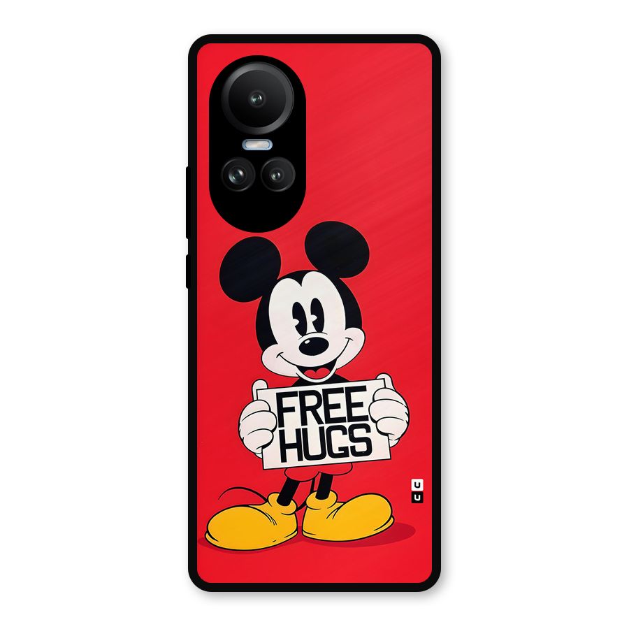 Free Hugs Metal Back Case for Oppo Reno10