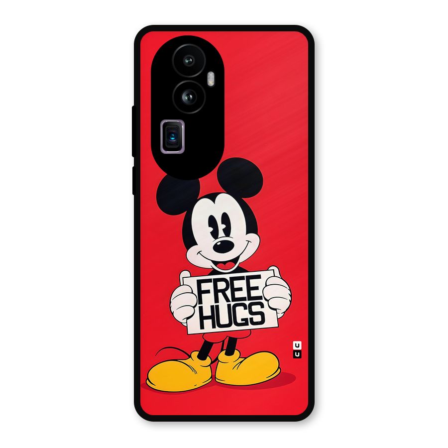Free Hugs Metal Back Case for Oppo Reno10 Pro Plus