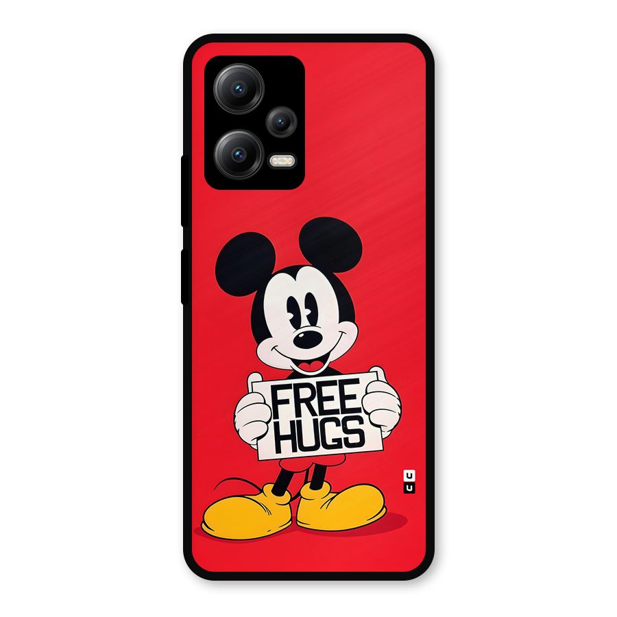 Free Hugs Metal Back Case for Poco X5